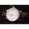 Replica Rolex Cellini Time Gold Case White Dial Brown Leather Bracelet 622655