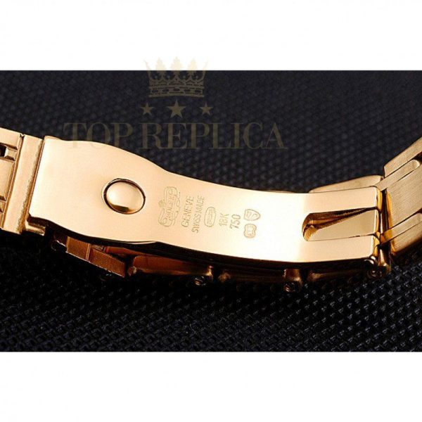 Replica Rolex Datejust Diamond Dial Pink Jewels Bezel Gold Case And Bracelet 622835
