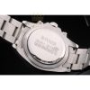 Replica Rolex Daytona Cosmograph Rainbow Crystals Bezel Stainless Steep Strap Black Dial 80250