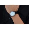 Replica Rolex Cellini Time Silver Case White Dial Black Leather Bracelet 622653