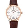 Replica Rolex Cellini Time Gold Case White Dial Brown Leather Bracelet 622655