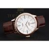 Replica Rolex Cellini Time Gold Case White Dial Brown Leather Bracelet 622655