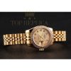 Replica Rolex Lady-Datejust Champagne Dial Diamond Bezel Gold Jubilee Bracelet 1454096