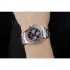 Replica Rolex Daytona Cosmograph Rainbow Crystals Bezel Stainless Steep Strap Black Dial 80250