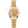 Replica Rolex Lady-Datejust Champagne Dial Diamond Bezel Gold Jubilee Bracelet 1454096