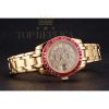 Replica Rolex Datejust Diamond Dial Pink Jewels Bezel Gold Case And Bracelet 622835