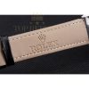 Replica Rolex Cellini Date White Dial Stainless Steel Case Black Leather Strap