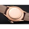 Replica Rolex Cellini Time Gold Case White Dial Brown Leather Bracelet 622655