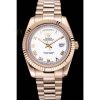 Replica Rolex Day-Date White Dial Gold Bracelet 622546