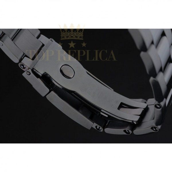 Replica Rolex Daytona Black Ion Plated Tachymeter Black Stainless Steel Strap Green Dial 80246