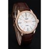 Replica Rolex Cellini Time Gold Case White Dial Brown Leather Bracelet 622655