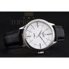 Replica Rolex Cellini Time Silver Case White Dial Black Leather Bracelet 622653