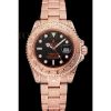 Replica Rolex Submariner Skull Limited Edition Black Dial Rose Gold Case And Bracelet 1454086
