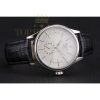 Replica Rolex Cellini White Dial Stainless Steel Case Black Leather Strap