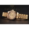 Replica Rolex Lady-Datejust Champagne Dial Diamond Bezel Gold Jubilee Bracelet 1454096