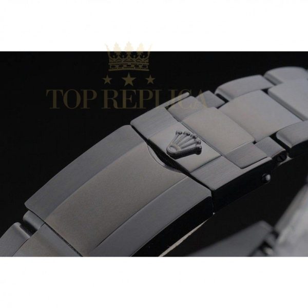Replica Rolex Daytona Black Ion Plated Tachymeter Black Stainless Steel Strap Green Dial 80246