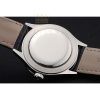Replica Rolex Cellini Time Silver Case White Dial Black Leather Bracelet 622653
